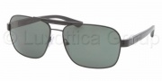 Prada PR 55OS Sunglasses Sunglasses - 1B0301 Matte Black Green