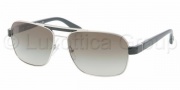 Prada PR 55OS Sunglasses Sunglasses - 1BC4M1 Silver / Green Gradient