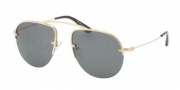 Prada PR 58OS Sunglasses Sunglasses - 5AK1A1 Gold Gray