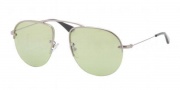 Prada PR 58OS Sunglasses Sunglasses - 5AV1A2 Gunmetal Green Mirror