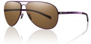 Smith Optics Ridgeway Sunglasses Sunglasses - Matte Purple / Polarized Brown