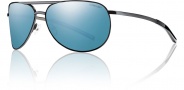 Smith Optics Serpico Slim Sunglasses Sunglasses - Black / Polarized Blue Mirror