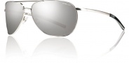 Smith Optics Serpico Slim Sunglasses Sunglasses - Silver / Polarized Platinum