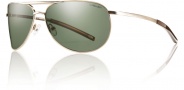 Smith Optics Serpico Slim Sunglasses Sunglasses - Gold / Polarized Gray Green