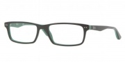 Ray Ban RX5277 Eyeglasses Eyeglasses - 5138 Top Black On Green / Demo Lens