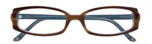 BCBGMaxazria Domenica Eyeglasses Eyeglasses - BRO Brown Horn Laminate