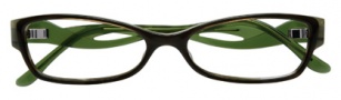 BCBGMaxazria Sybil Eyeglasses Eyeglasses - OLI Olive Horn Laminate