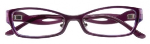 BCBGMaxazria Sybil Global Fit Eyeglasses Eyeglasses - PLU Plum Horn Laminate 