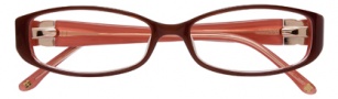 BCBGMaxazria Velia Eyeglasses Eyeglasses - BRO Brown Salmon 