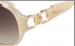Salvatore Ferragamo SF601S Sunglasses Sunglasses - 104 Pearl Ivory 