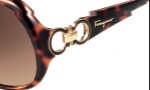 Salvatore Ferragamo SF602S Sunglasses Sunglasses - 214 Tortoise 