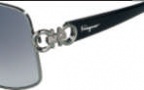 Salvatore Ferragamo SF100SR Sunglasses Sunglasses - 015 Shiny Dark Gunmetal 