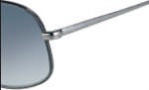 Salvatore Ferragamo SF105SL Sunglasses Sunglasses - 037 Shiny Dark Gun W/ Black Leather