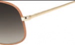 Salvatore Ferragamo SF105SL Sunglasses Sunglasses - 718 Shiny Gold W/ Tan Leather