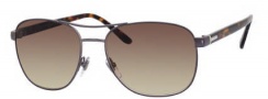 Gucci 2220 Sunglasses Sunglasses - 0W09 Semi Matte Dark Ruthenium (JD brown gradient lens)