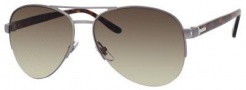 Gucci 2221 Sunglasses Sunglasses - 0W09 Semi Matte Dark Ruthenium (CC Brown Gradient Lens)