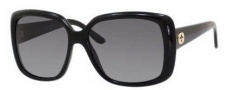 Gucci 3574 Sunglasses Sunglasses - 0W6Z Shiny Black (WJ grayshpolarized lens)