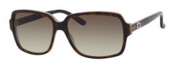 Gucci 3583/S Sunglasses Sunglasses - 0LA2 Havana Green (DB brown gray gradient lens)