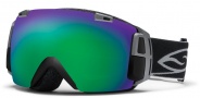 Smith Optics I/O Recon Snow Goggles Goggles - Black / Green Sol X Mirror / Extra Blue Sensor Mirror