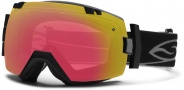 Smith Optics IOX Snow Goggles Goggles - Black / Red Sensor Mirror / Extra Platinum Mirror