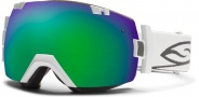Smith Optics IOX Snow Goggles Goggles - White / Green Sol X Mirror / Extra Blue Sensor Mirror