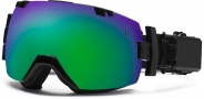 Smith Optics I/OX Elite Turbo Fan Snow Goggles Goggles - Black / Green Sol X Mirror / Extra Blue Sensor Mirror