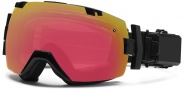 Smith Optics I/OX Elite Turbo Fan Snow Goggles Goggles - Black / Red Sensor Mirror / Extra Platinum Mirror