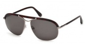 Tom Ford FT0234 Russel Sunglasses Sunglasses - 13A Matte Dark Ruthenium / Smoke