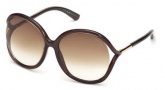 Tom Ford FT0252 Rhi Sunglasses  Sunglasses - 50F Dark Brown / Gradient Brown