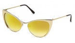 Tom Ford FT0304 Nastasya Sunglasses Sunglasses - 28G Shiny Rose Gold / Brown Mirror