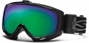 Smith Optics Phenom Turbo Fan Snow Goggles Goggles - Black / Green Sol X Mirror