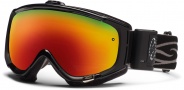 Smith Optics Phenom Turbo Fan Snow Goggles Goggles - Black / Red Sol X Mirror