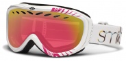 Smith Optics Transit Snow Goggles Goggles - White Mariposa / Red Sensor Mirror