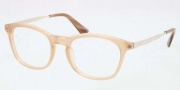 Prada PR 01PV Eyeglasses Eyeglasses - HAZ101 Opal Honey / Demo Lens
