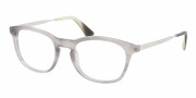Prada PR 01PV Eyeglasses Eyeglasses - MAW101 Striped Opal Grey / Demo Lens