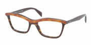 Prada PR 17PV Eyeglasses Eyeglasses - MA4101 Top Light Havana / Havana Demo Lens 