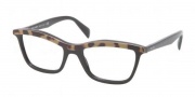 Prada PR 17PV Eyeglasses Eyeglasses - MA5101 Top Medium Havana / Black Demo Lens