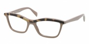 Prada PR 17PV Eyeglasses Eyeglasses - MA6101 Top Medium Havana / Brown Demo Lens