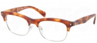 Prada PR 22OV Eyeglasses  Eyeglasses - 4BW101 Light Havana / Demo Lens