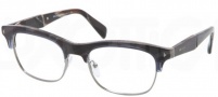 Prada PR 22OV Eyeglasses  Eyeglasses - EAR101 Striped Blue Horn / Demo Lens