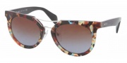 Prada PR 08PS Sunglasses  Sunglasses - NAG0A4 Havana Spotted / Blue Brown Gradient