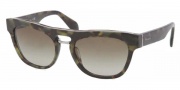 Prada PR 10PS Sunglasses Sunglasses - NAJ1X1 Matte Green / Havana Brown Gradient 