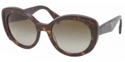Prada PR 12PS Sunglasses Sunglasses - 2AU1X1 Havana / Matte Havana / Brown Gradient 