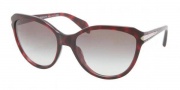 Prada PR 15PS Sunglasses Sunglasses - KAQ0A7 Red Havana / Gray Gradient 