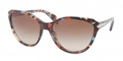 Prada PR 15PS Sunglasses Sunglasses - NAG0A4 Havana Spotted Blue / Brown Gradient 