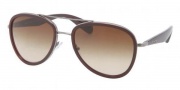 Prada PR 51PS Sunglasses Sunglasses - 5AV6S1 Gunmetal / Brown Gradient 