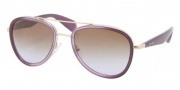 Prada PR 51PS Sunglasses Sunglasses - ZVN6P1 Violet Gradient / Brown Gradient 