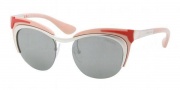 Prada PR 61OS Sunglasses Sunglasses - 1BC7W1 Silver Red / Pink Gray Silver Mirror 