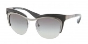 Prada PR 61OS Sunglasses Sunglasses - 5AV3M1 Gunmetal Matte Black / Black Gray Gradient 
