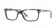 Persol PO 3030V Eyeglasses Eyeglasses - 965 Dark Horn Striped White / Demo Lens
